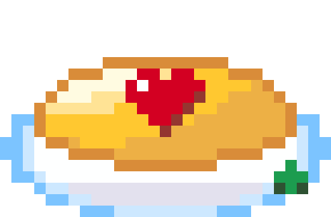 オムライスのドット絵