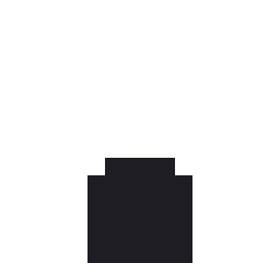 鮭おにぎりのドット絵（白黒）