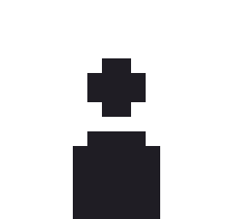 梅おにぎりのドット絵（白黒）