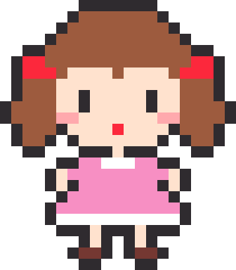 女の子のドット絵