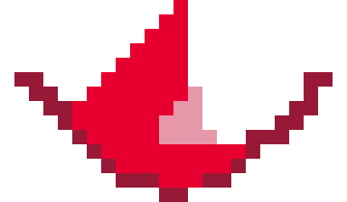 折り鶴のドット絵