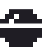小さいオーナメントのドット絵（白黒）