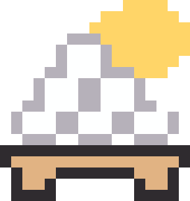 お月見だんごのドット絵