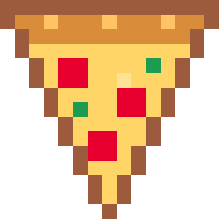 ピザのドット絵