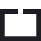 小さいプレゼントのドット絵（白黒）