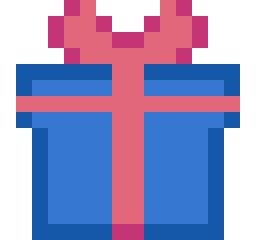 プレゼントボックスのドット絵
