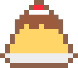 プリンのドット絵