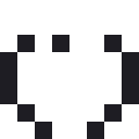りんご（ミニ）のドット絵（白黒）