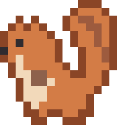 リスのドット絵