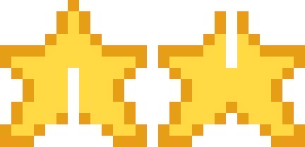 立体の星のドット絵