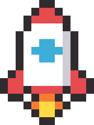 ロケットのドット絵