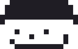サーモンのおすしのドット絵（白黒）