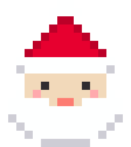 サンタクロースのドット絵