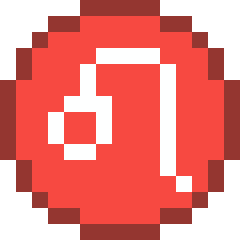 しし座のマーク（7/23〜8/22）のドット絵
