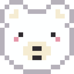 しろくまのドット絵