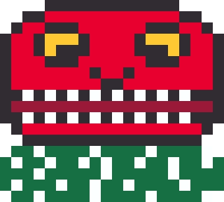獅子舞のドット絵