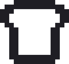 食パンのドット絵（白黒）
