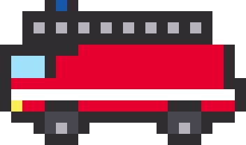 消防車のドット絵