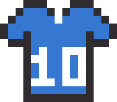 サッカーのユニフォームのドット絵