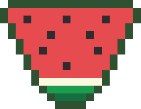 すいかのドット絵