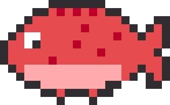 鯛(たい)のドット絵