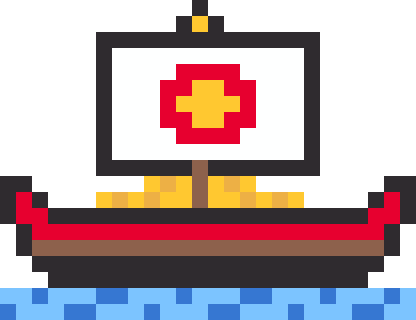 宝船のドット絵