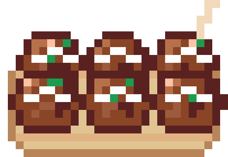 たこ焼きのドット絵