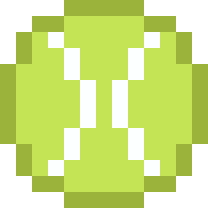 テニスボールのドット絵