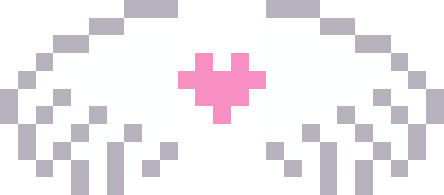 天使の羽のドット絵