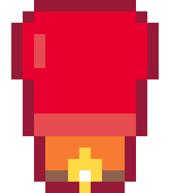 天燈（スカイランタン）のドット絵