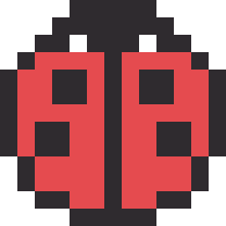 てんとう虫のドット絵