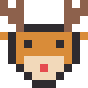 小さいトナカイのドット絵