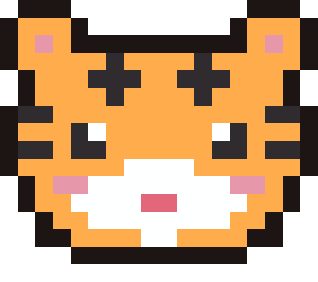 とら（寅・干支）のドット絵