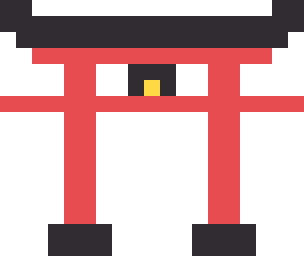 鳥居のドット絵