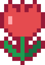 チューリップのドット絵