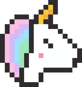 ユニコーンのドット絵