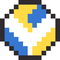 バレーボールのドット絵