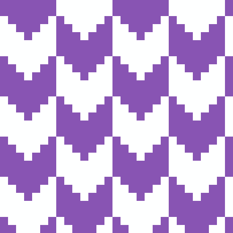 矢絣のコースター（和柄）のドット絵