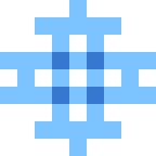雪の結晶(ミニ)のドット絵