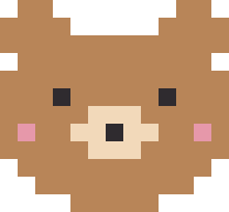 ゆるいくまのドット絵