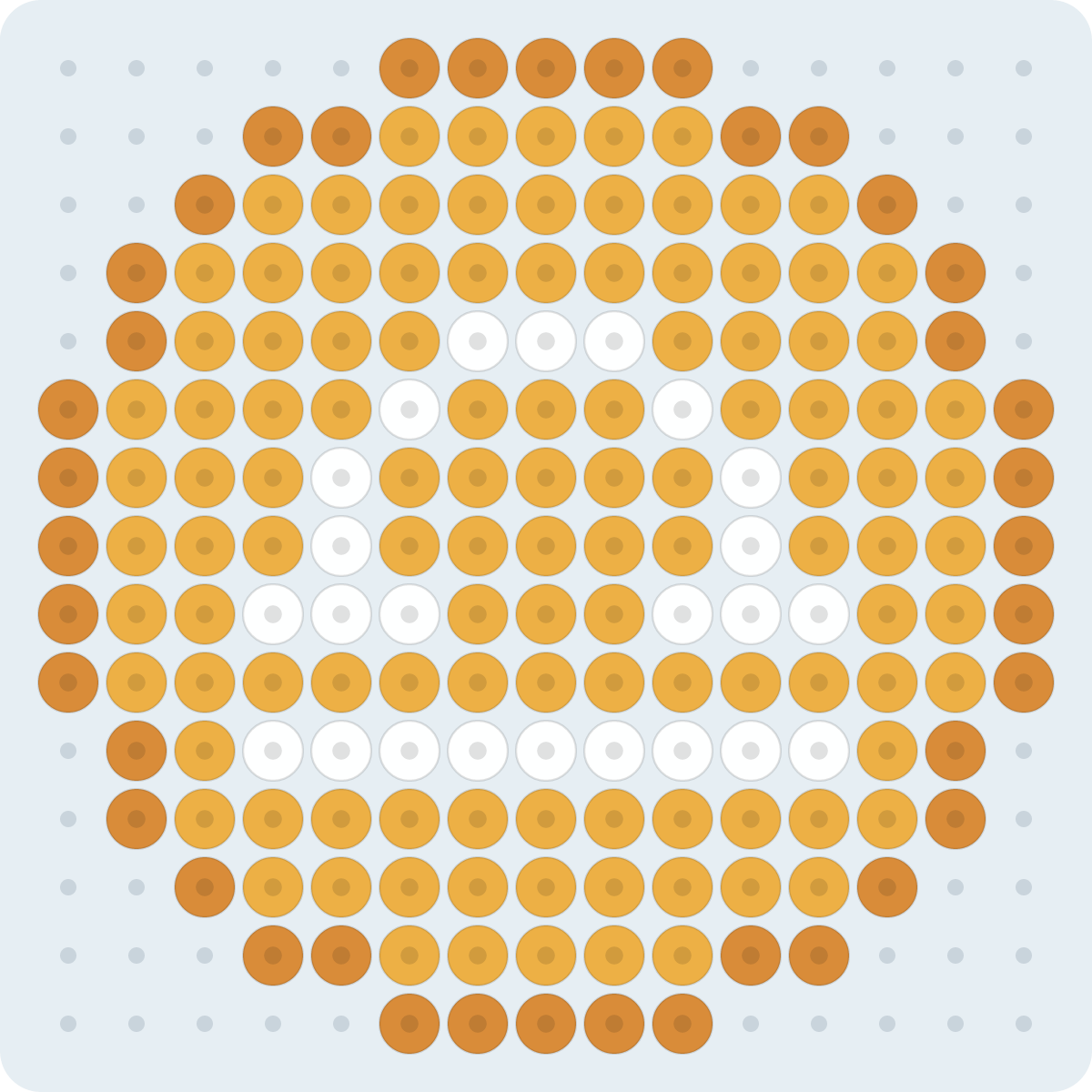 Libra Symbol (Sep 23 – Oct 23) fuse bead pattern (2.6 mm, 15×15 beads, 3 colors)
